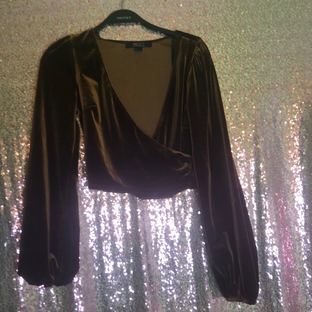 Contemporary velvet shirt
